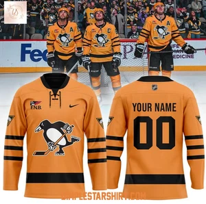 Personalized Pittsburgh Penguin Built On History Let Go Pens Hockey Jersey - Picture 1 of 2