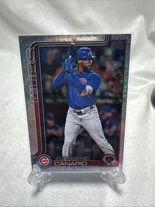2025 Topps Series 2 Sand Glitter Holo Foil Alexander Canario #655 Cubs Pirates - Picture 1 of 3
