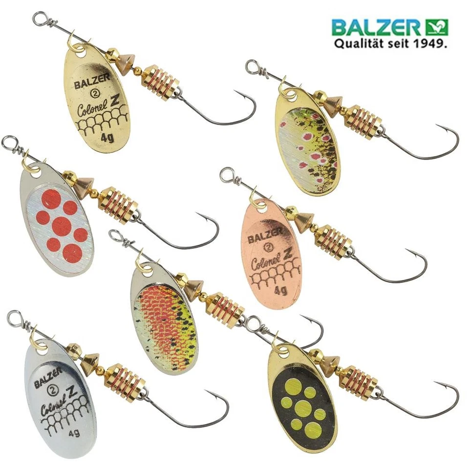 Balzer Colonel Z Spinner mit Einzelhaken 1,5g 3g 4g 6g alleFarben Barsch Forelle - Bild 1 von 1