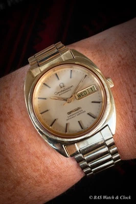 Omega Constellation 168.0057 1972 Auto Cal 1021 Gold Champagne Dial Serviced - Image 1 of 4