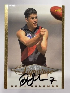 1998 Select AFL Draft Pick Signature Card SC7 Dean Solomon Essendon (1) - Bild 1 von 1