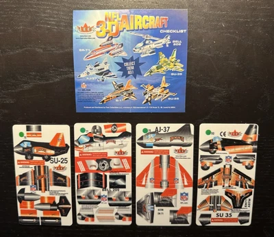 Fleer NFL 3-D Aircraft Models Cincinnati Bengals four designs #76 77 78 80 - Image 1 of 2