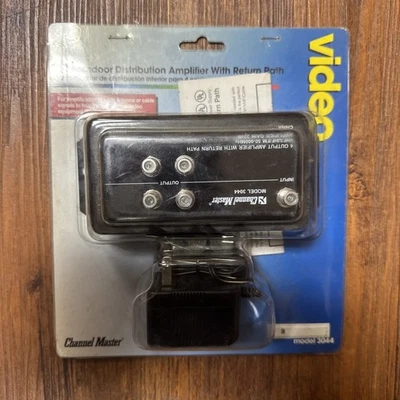 Channel Master 4 Set Indoor Distribution Amplifier Radio Shack Model 3044 1990s - Image 1 of 2