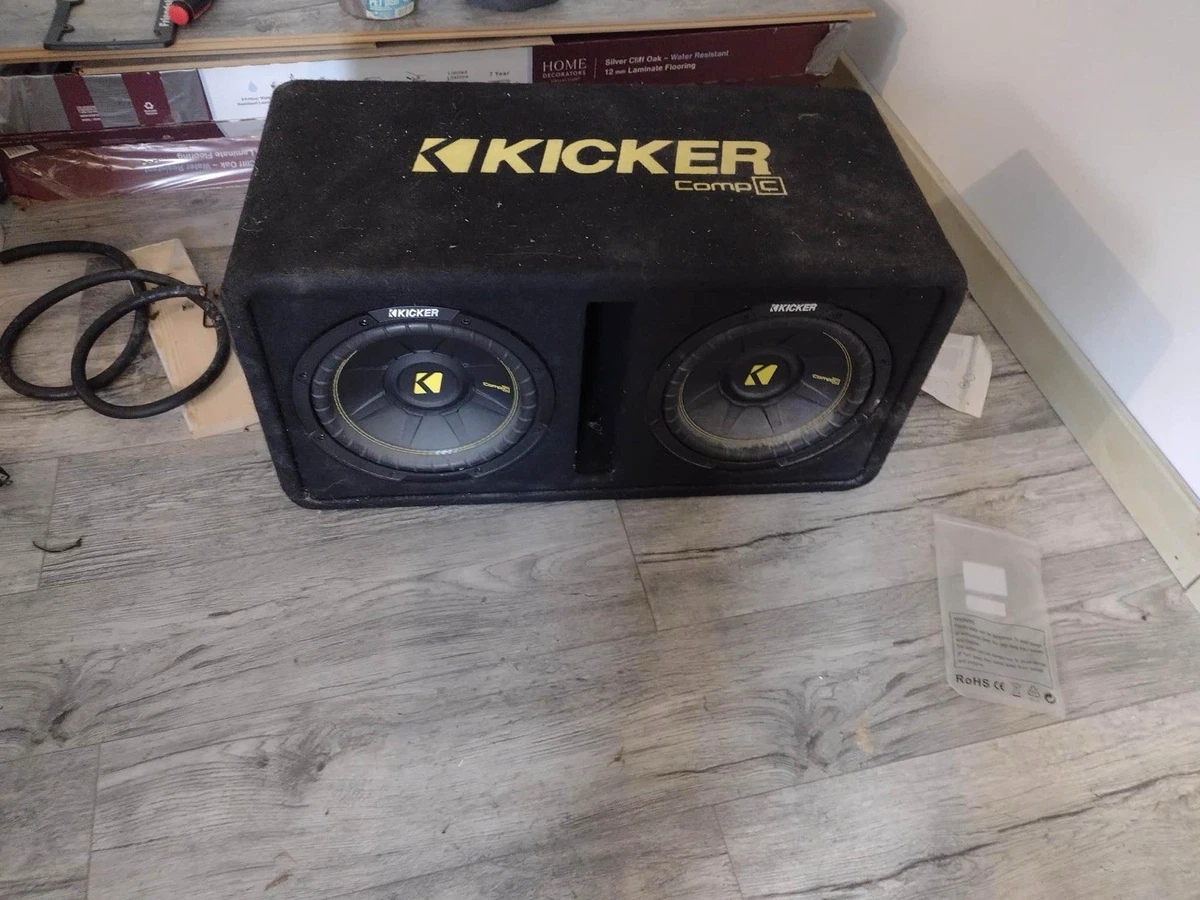 Kicker Subwoofer Box Kicker CompC Dual 10-Inch Loaded Subwoofer ...