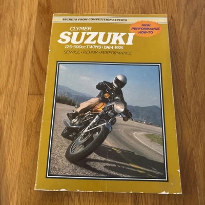 Clymer Suzuki 125-500 CC Twins 1964-1976 servicio reparación rendimiento Foto 1 de 4