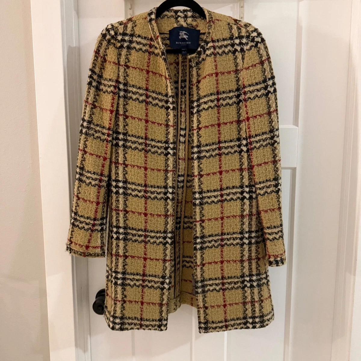ジャケット・アウター 80s Burberrys' tweed soutien collar coat 80's- 