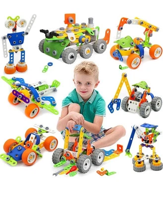 165-Piece STEM Construction Set for Ages 3+ - DIY Building & Engineering Toy Kit - Image 1 of 4