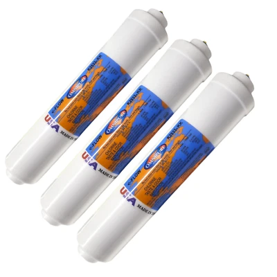 Omnipure K2533-KK Carbon filter for Chlorine and Taste 10"x 2" for 3/8" QC 3PK - Image 1 of 2