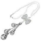 White Alloy Butterfly Crystal Pendant Drop Pendants Car Hanging Ornament