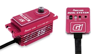 1/10 RC Drift Racing SERVO + GYRO Programmable Low Profile D15+ G1 -RED- - Picture 1 of 12