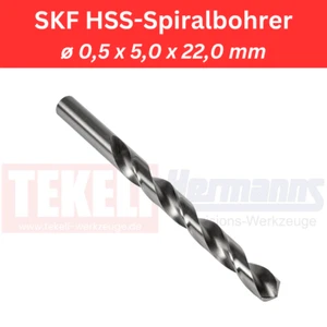 10 unidades broca espiral SKF HSS ø 0,5 x 5,0 x 22,0 mm DIN 338 tipo RN - Imagen 1 de 1