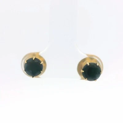Gehna Jaipur Natural Blue Sapphire Stone Studded Earrings  For Women FE-1335 - Image 1 of 4
