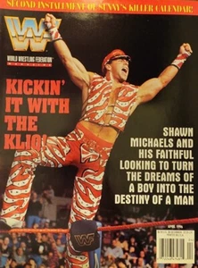 WWF Magazin April 1996 Shawn Michaels *HAT POSTER & SONNIGEN KALENDER * C - Bild 1 von 12