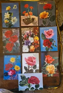 Cartoline fiori - Lotto di 10 pezzi - Foto 1 di 2