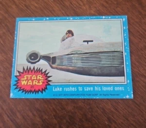 1977 Topps Star Wars #25 Luke eilt, um seine Lieben zu retten - Bild 1 von 2