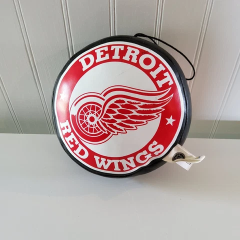 Detroit Red Wings NHL Plush Stuffed Hockey Puck Car Hanger Cover