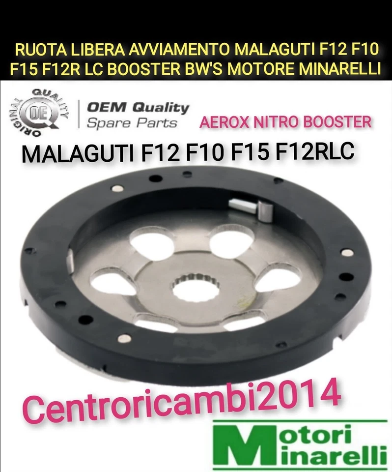 RUOTA LIBERA AVVIAMENTO MALAGUTI F12 F10 F15 F12R LC BOOSTER BW'S MOTORE MINAREL - Immagine 1 di 1