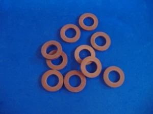LOT OF TEN REAL RED RUBBER GARDEN HOSE WASHERS - Picture 1 of 1