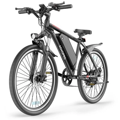 AOVOPRO 26inch Electric Mountain Bike 22MPH Commuting Electric Bicycle Adults - Image 1 of 4