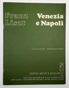 Franz Liszt Venezia e Napoli For Piano Solo - Picture 1 of 4