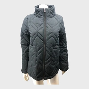 Black Barbour Elin Quilted Coat - Picture 1 of 10