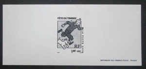France - "ANIMATION ~ CARTOON ~ TINTIN ~ SNOWY" MNH Deluxe Proof Card 2000 - Picture 1 of 4