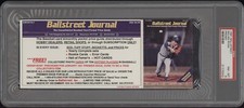 1991 Ballstreet Baseball Nolan Ryan Promo PSA 8 (No Longer Grading)