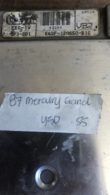 1987 Mercury Grand Marquis ecu ecm computer E6SF-12A650-B1C - Image 1 of 4