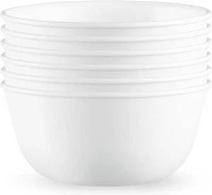 Corelle Soup Bowl, Winter Frost White, 828 ml Capacity (6-Piece Set) Bowl Food - Picture 1 of 6