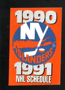 New York Islanders--1990-91 Pocket Schedule--Budweiser - Picture 1 of 2