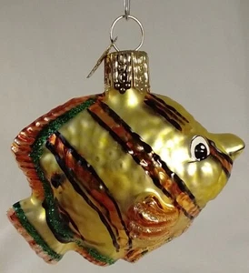 Old World Christmas The Angel Fish Blown Glass Ornament 2001 Retired With Tag - Picture 1 of 7