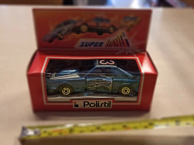 Polistil Super Bang Stunt Cars Crash'em Race Car Blue n.3 '80 HK 1/40 — 第 1/4 张图片