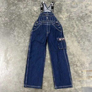 Mono de mezclilla azul FUBU de colección años 90 para mujer talla S tirantes pierna ancha holgado Y2K raro - Imagen 1 de 15