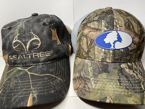 2 Adjustable Camo Hats Realtree & Mossy Oak - Deer Hunting, Turkey Baseball Cap - Picture 1 of 3