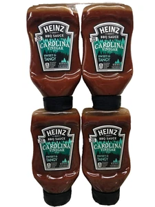 Heinz Carolina Vinegar Style Tangy BBQ Sauce Dip Barbecue Pork 16.8 oz 4 Pack - Picture 1 of 12