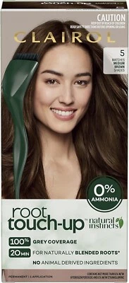 Clairol Root Touch Up Natural Instincts 5 Medium Brown Permanent Hair Colour,,AU - image 1 of 3