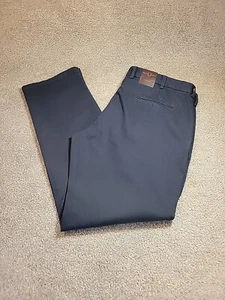 Mens Black Brown 1826 Dress Pants Tailored Fit 36 x 32 Cotton Navy Blue NEW NWT - Picture 1 of 16