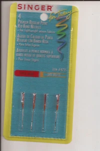 Singer Premium Regular Point Needles Style 2020 Size 80/11 Pkg of 4 Red Band - Picture 1 of 2