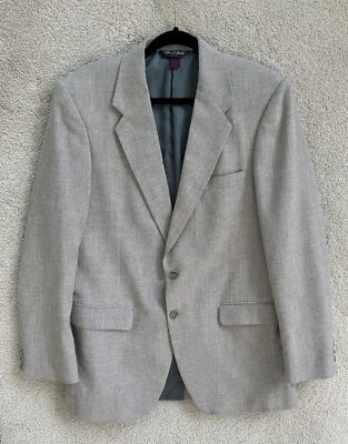 Chaqueta William F. Farah Para Hombres 40 Largo Gris Blazer Abrigo Deportivo Clásico Formal Foto 1 de 4