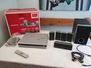 Sony S-Master Digital Amp 5.1 Subwoofer Remote DVD Hom Theatre System DAV-DZ231 - Picture 1 of 8