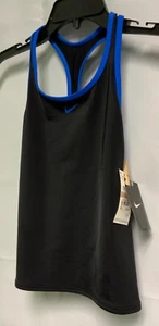 Nike Swim or Workout Girl's Black & Blue Racer-Back Top Size 12M - Picture 1 of 5