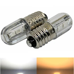 2x 4x Ersatz LED E10 3V Taschenlampe Schraubsockel warm kalt weiß Schraubbirne - Picture 1 of 2
