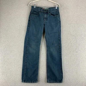 Levi's 514 Slim Straight Leg Denim Jeans Youth Boy's 16 REG Blue Cotton Blend - Picture 1 of 9