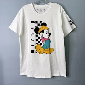 Camiseta Blanca Disney Collection by Neff Retro Hip Hop Mickey Mouse Unisex Talla L - Imagen 1 de 10