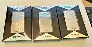NEW - 3 Different Vintage SCRIPTO BUTANE LIGHTERS -Original Boxes - Picture 1 of 5
