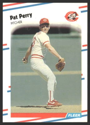 Pat Perry #244 1988 Fleer Cincinnati Reds - Image 1 of 2