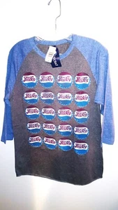 SAVVY PEPSI COLA WOMEN'S TEE SHIRTS TOP SIZE M GRAPHIC PRINT MULTI COLOR NWT - Picture 1 of 3