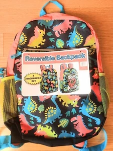 Dinosaur Backpack Reversible 16” Goal Keeper FREE SHIPPING NEW - Picture 1 of 3