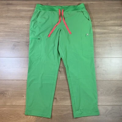 Pantalones Médicos FIGS Yola Verde Tirar con Cordón W22SW2020P Mujer’s XXL Bolsillos Foto 1 de 4