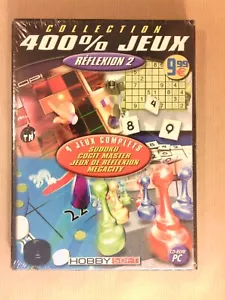 CD ROM PC / 400% JEUX / 4 JEUX DE REFLEXION COMPLETS / REFLEXION 2 / NEUF CELLO - Photo 1/2
